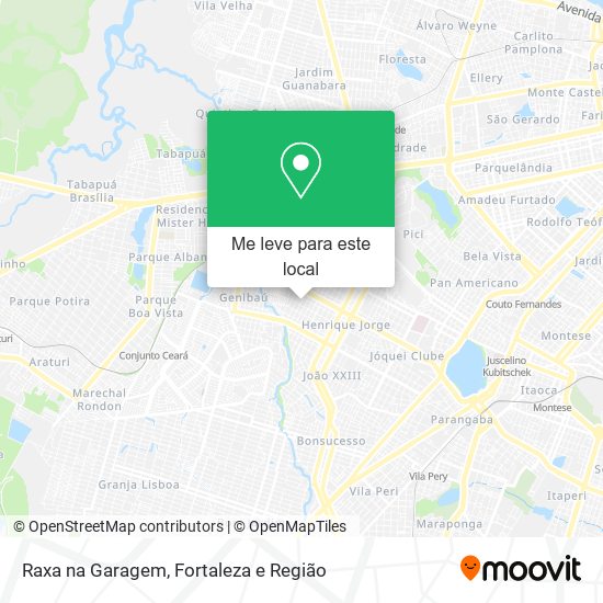 Raxa na Garagem mapa