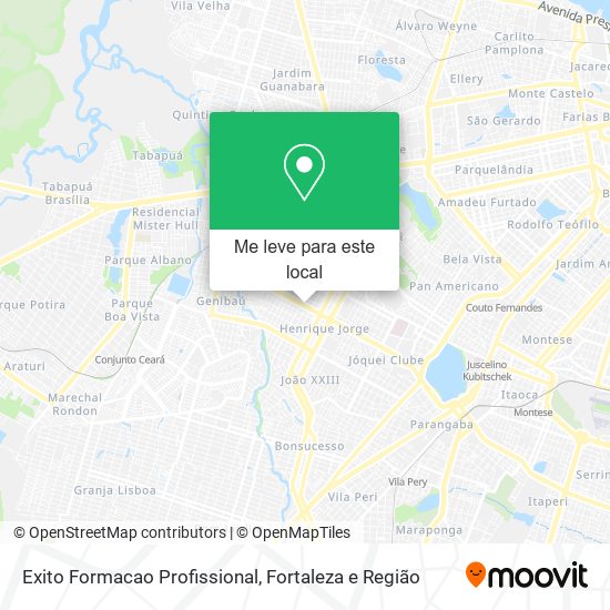 Exito Formacao Profissional mapa