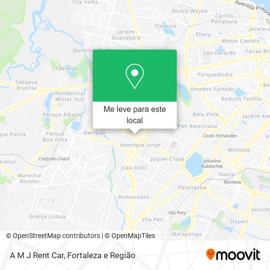 A M J Rent Car mapa