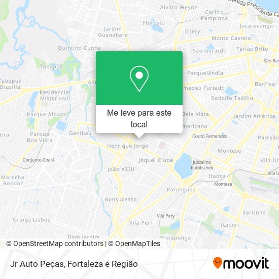 Jr Auto Peças mapa