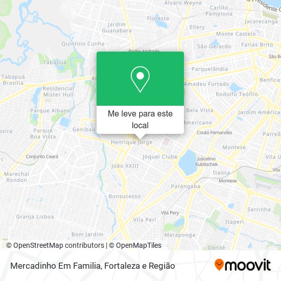 Mercadinho Em Familia mapa