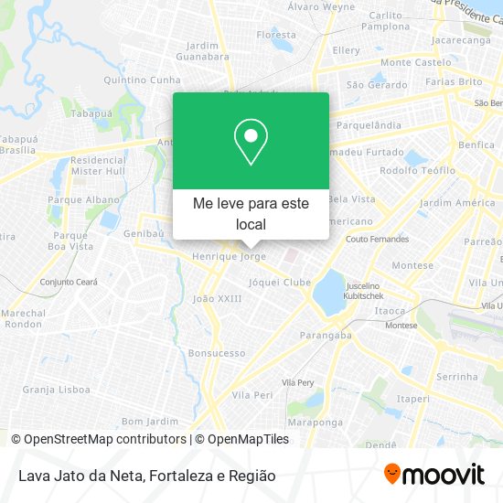 Lava Jato da Neta mapa