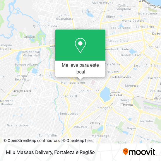 Milu Massas Delivery mapa