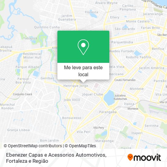 Ebenezer Capas e Acessorios Automotivos mapa