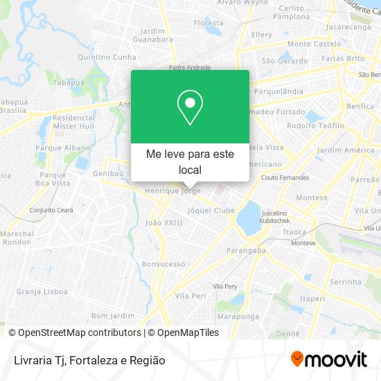 Livraria Tj mapa