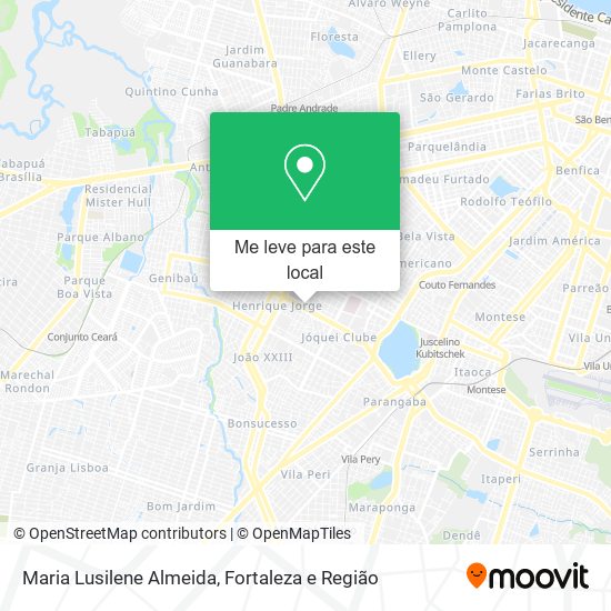 Maria Lusilene Almeida mapa