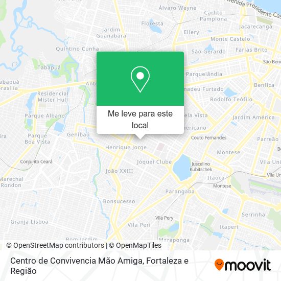 Centro de Convivencia Mão Amiga mapa