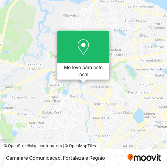 Caminare Comunicacao mapa