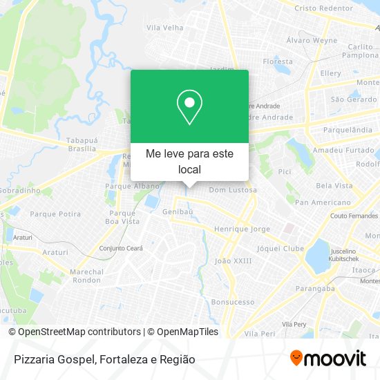 Pizzaria Gospel mapa