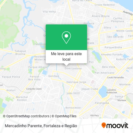 Mercadinho Parente mapa