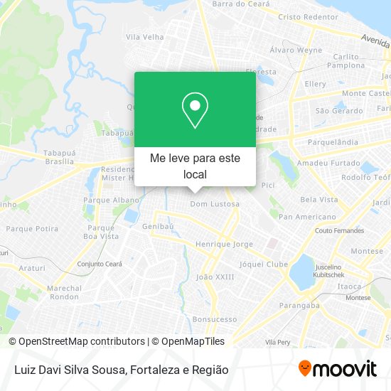 Luiz Davi Silva Sousa mapa