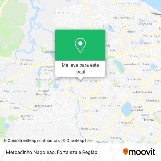 Mercadinho Napoleao mapa