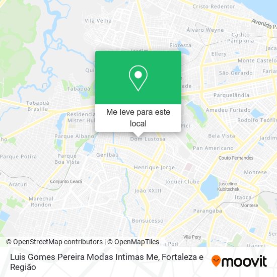 Luis Gomes Pereira Modas Intimas Me mapa