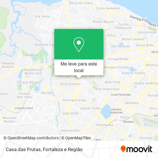 Casa das Frutas mapa