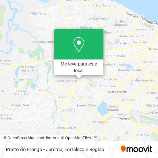 Ponto do Frango - Jurema mapa