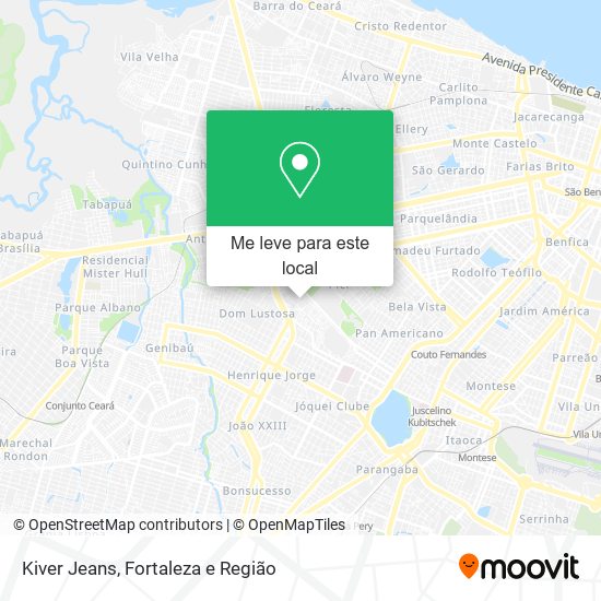 Kiver Jeans mapa