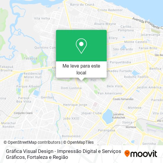 Gráfica Visual Design - Impressão Digital e Serviços Gráficos mapa