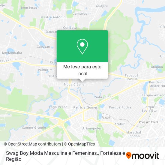 Swag Boy Moda Masculina e Femeninas. mapa