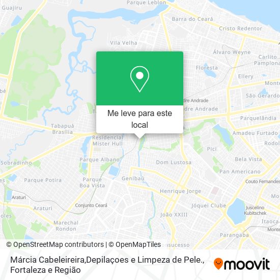 Márcia Cabeleireira,Depilaçoes e Limpeza de Pele. mapa
