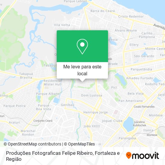 Produções Fotograficas Felipe Ribeiro mapa