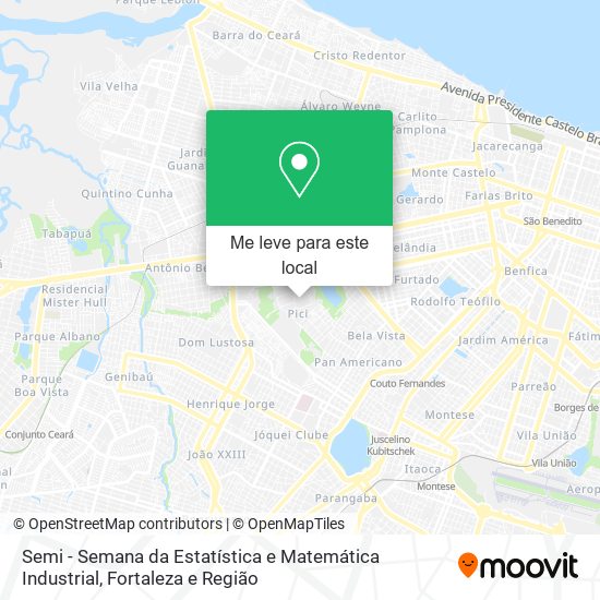 Semi - Semana da Estatística e Matemática Industrial mapa