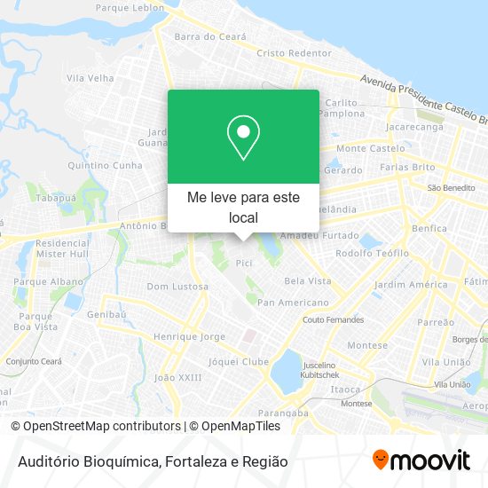 Auditório Bioquímica mapa