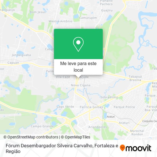 Fórum Desembargador Silveira Carvalho mapa