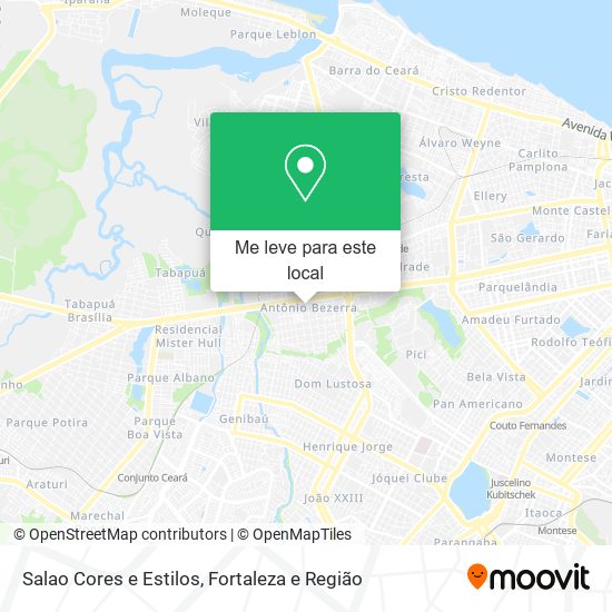 Salao Cores e Estilos mapa