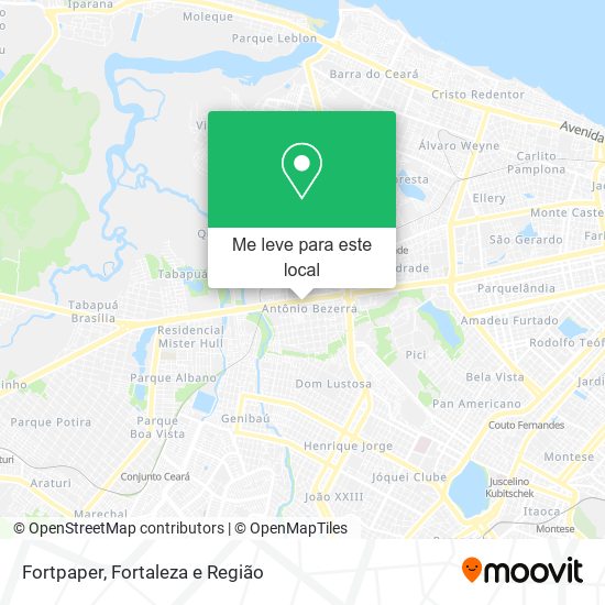 Fortpaper mapa