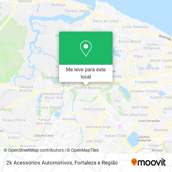 2k Acessorios Automotivos mapa