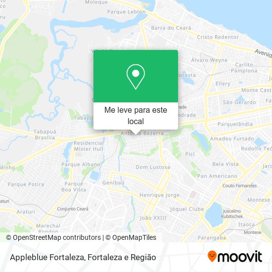 Appleblue Fortaleza mapa