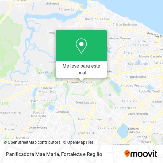 Panificadora Mae Maria mapa