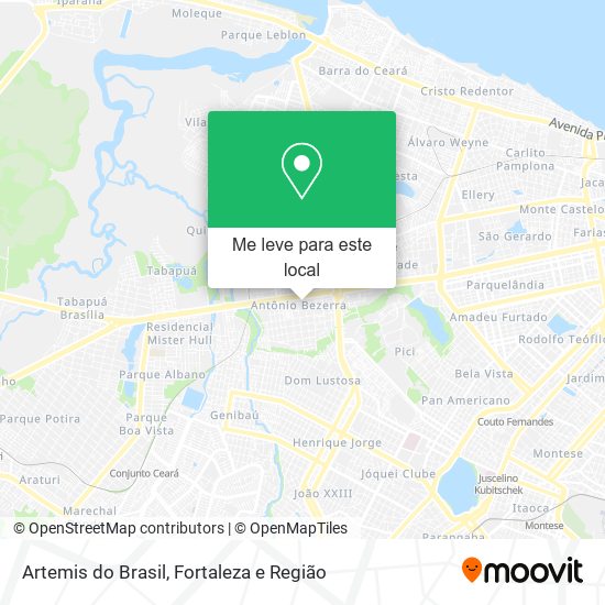Artemis do Brasil mapa