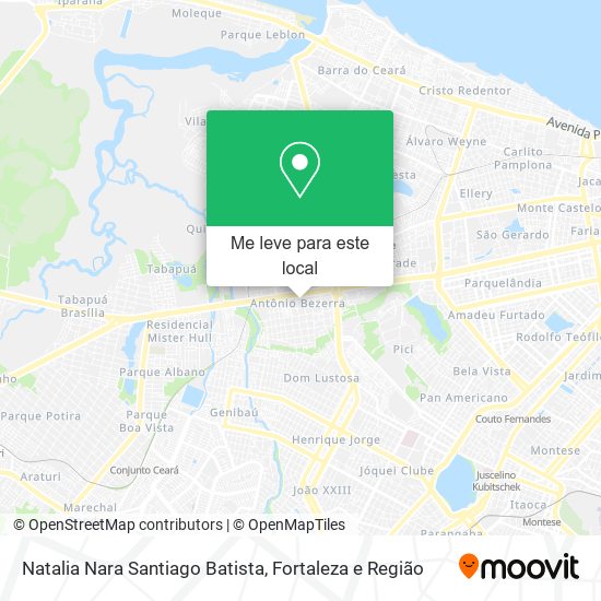 Natalia Nara Santiago Batista mapa