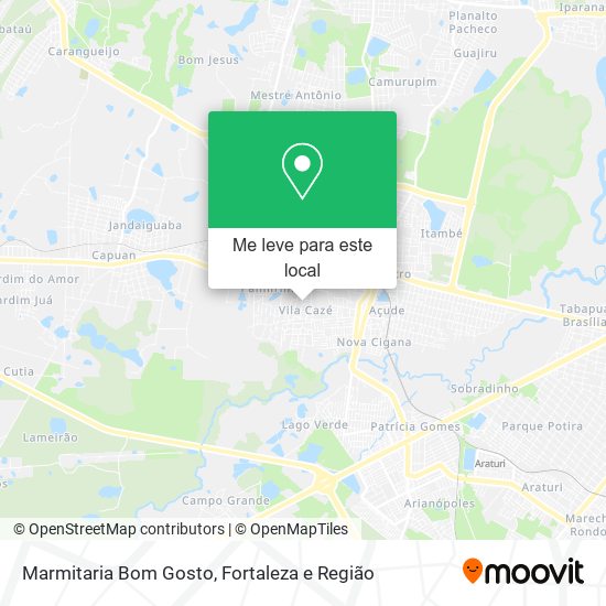 Marmitaria Bom Gosto mapa