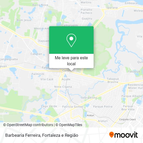 Barbearia Ferreira mapa