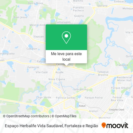 Espaço Herbalife Vida Saudável mapa