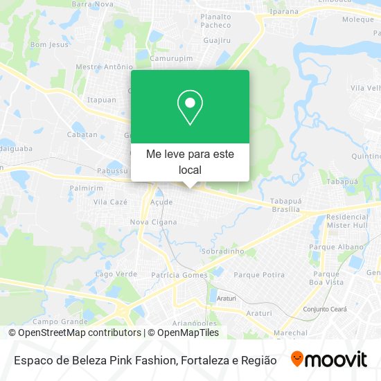 Espaco de Beleza Pink Fashion mapa