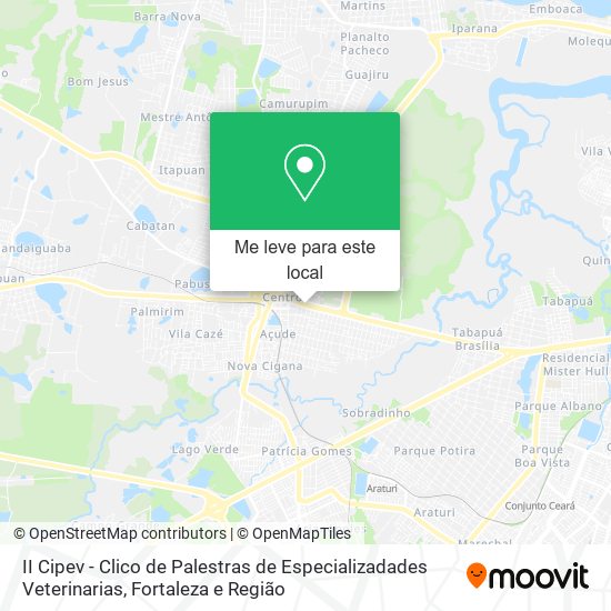 II Cipev - Clico de Palestras de Especializadades Veterinarias mapa