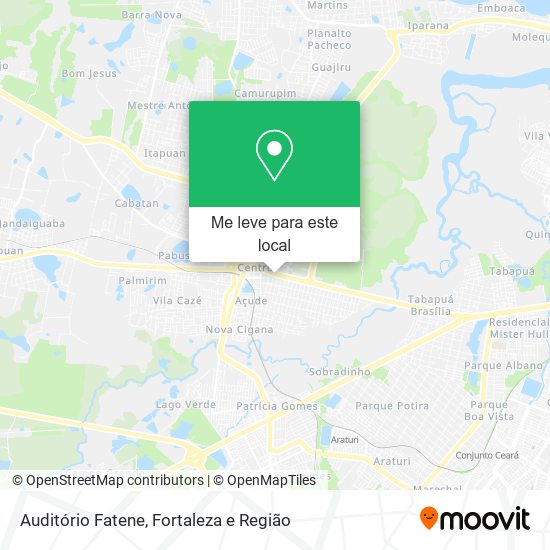 Auditório Fatene mapa