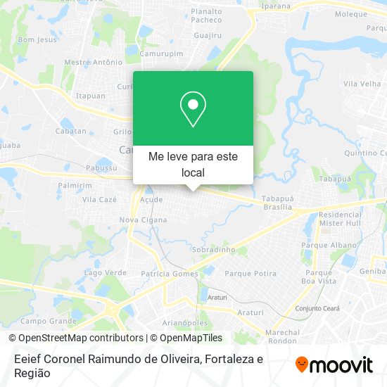 Eeief Coronel Raimundo de Oliveira mapa