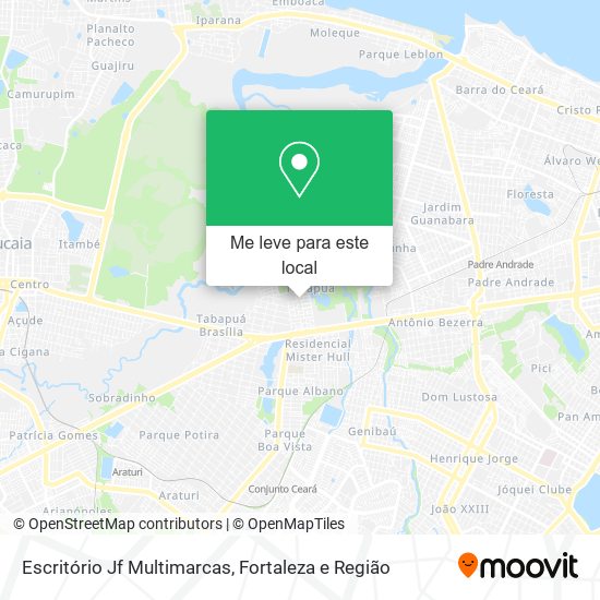 Escritório Jf Multimarcas mapa