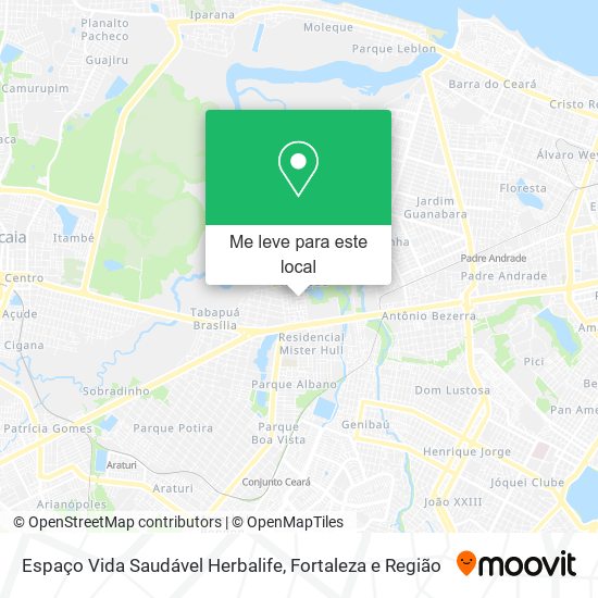 Espaço Vida Saudável Herbalife mapa
