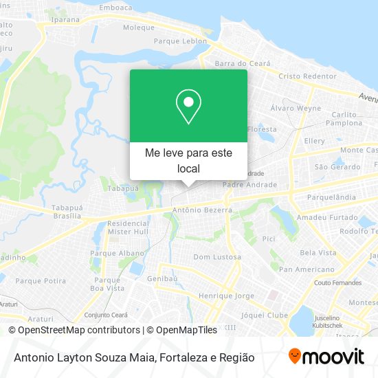 Antonio Layton Souza Maia mapa