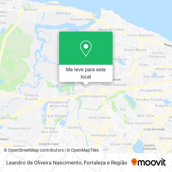 Leandro de Oliveira Nascimento mapa