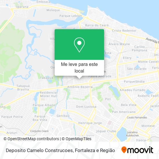 Deposito Camelo Construcoes mapa