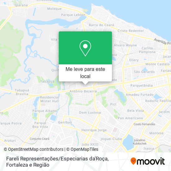 Fareli Representações / Especiarias da'Roça mapa