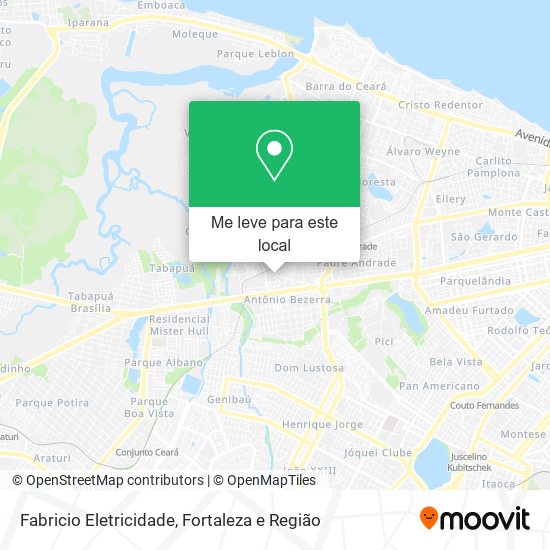 Fabricio Eletricidade mapa