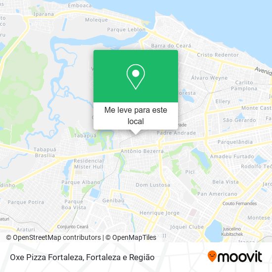 Oxe Pizza Fortaleza mapa