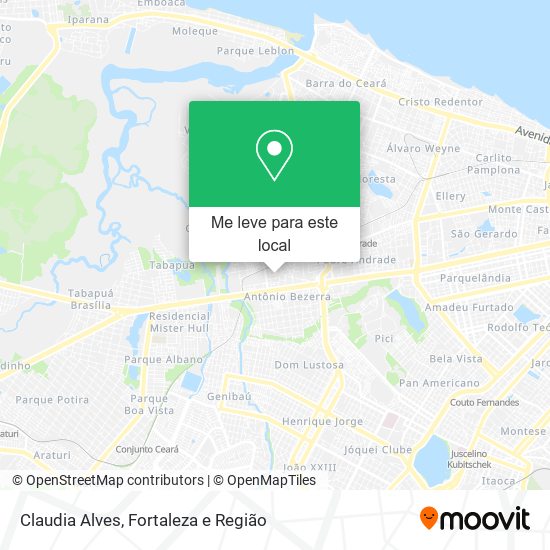 Claudia Alves mapa